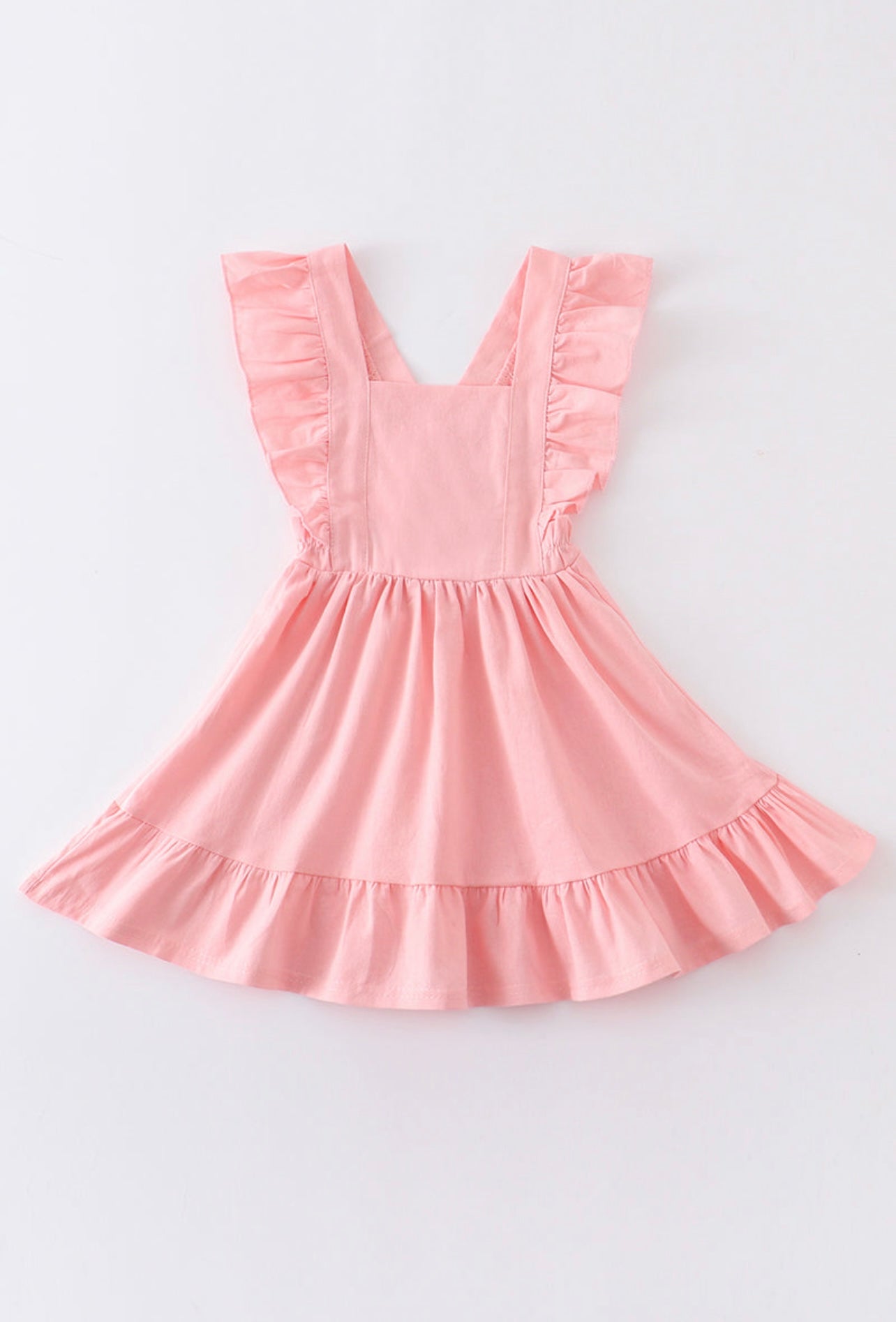 Flutter Trim Ruffle Dress