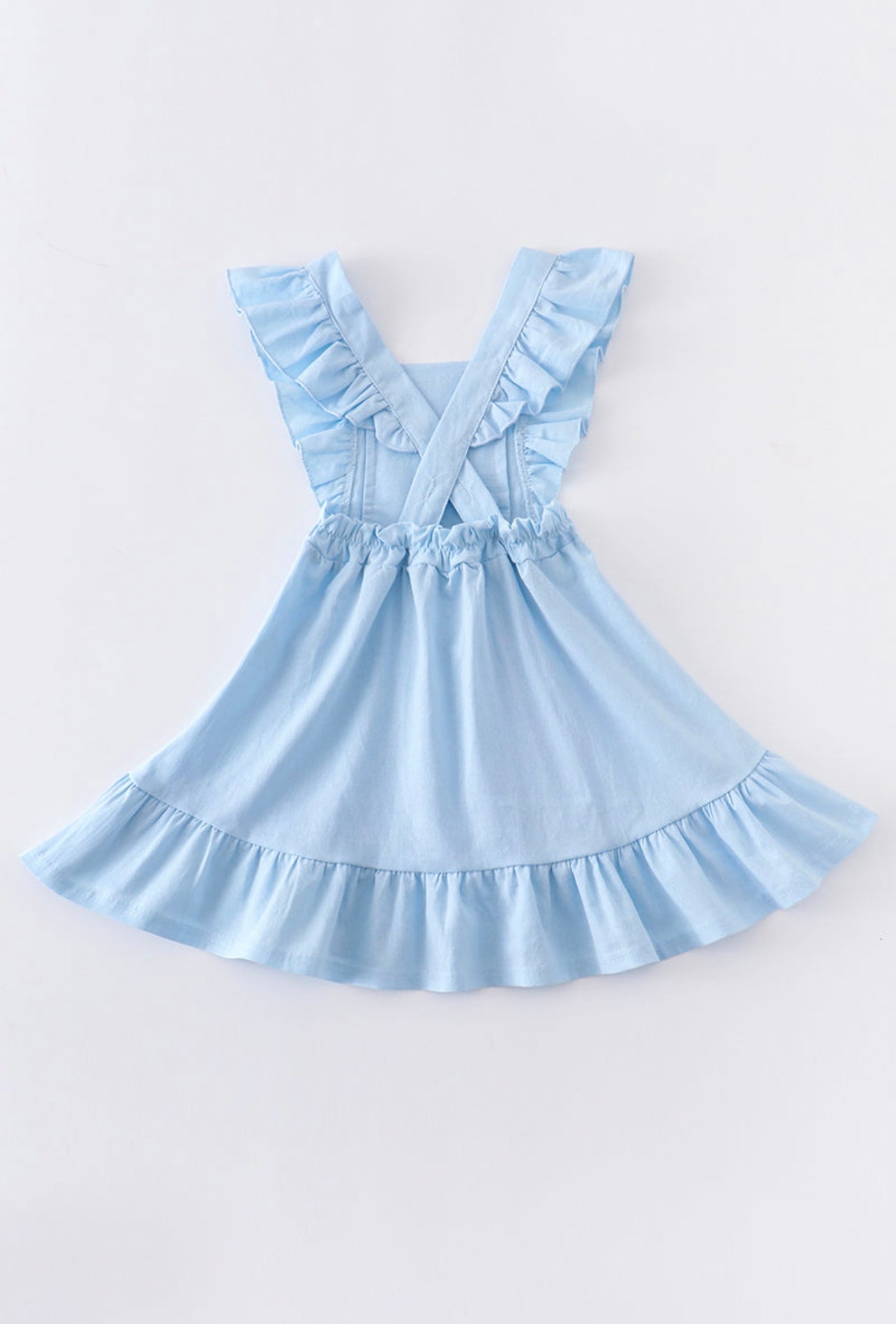 Flutter Trim Ruffle Dress